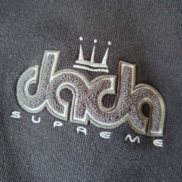 DADA SUPREME Large Grey/ Black Zip Up Hoodie - Picture 9 of 10